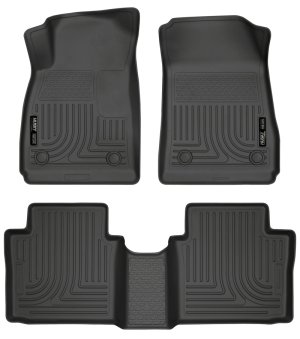 Chevrolet Impala Floor Liners - Front & 2nd Seat - Husky Liners - WeatherBeater - Black - 2014